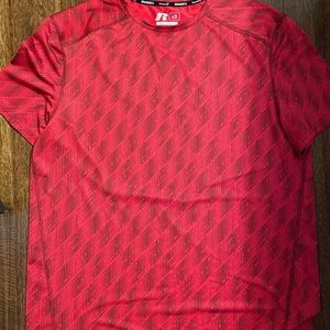 Red Dry Fit Workout Shirt